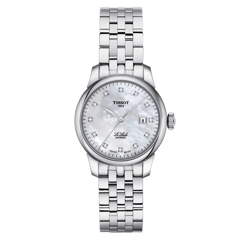 TISSOT – OROLOGIO DONNA – LE LOCLE AUTOMATIC LADY QUADRANTE MADREPERLA BIANCA