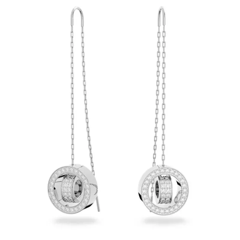 SWAROVSKI – ORECCHINI DONNA – Orecchini pendenti Hollow lunghi placcato rodio