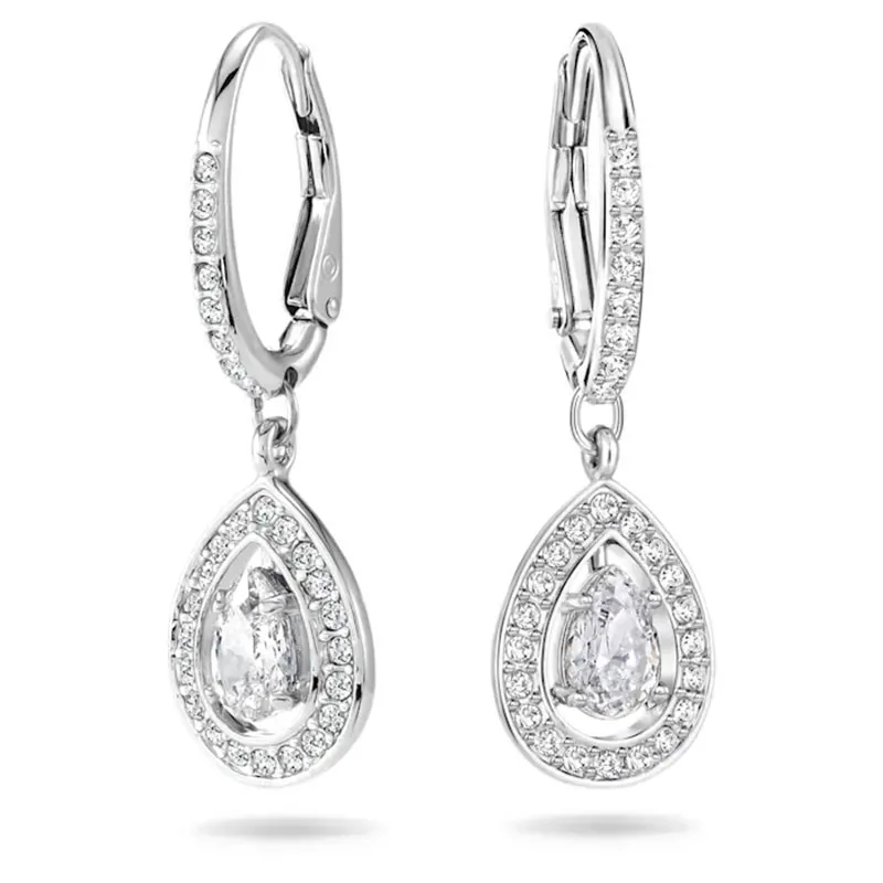SWAROVSKI – ORECCHINI DONNA – Orecchini Angelic Cristalli taglio Pear, placcato rodio
