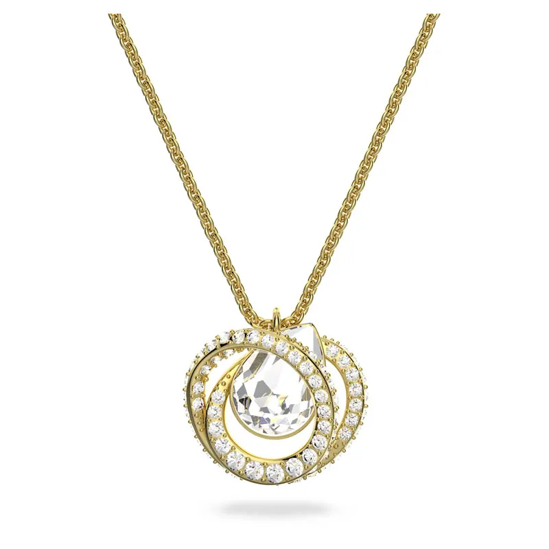 SWAROVSKI – COLLANA DONNA – Pendente Generation, Placcato color oro