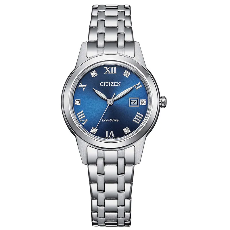 CITIZEN – OROLOGIO DONNA – LADY QUADRANTE BLUE CON SEI CRISTALLI