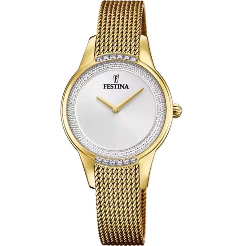 FESTINA – OROLOGIO DONNA – MADEMOISELLE GOLDEN E QUADRANTE ARGENTO