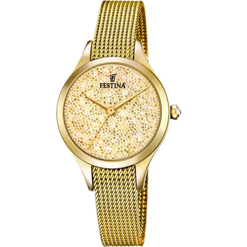 FESTINA – OROLOGIO DONNA – MADEMOISELLE CHAMPAGNE MAGLIA MILANESE GOLD