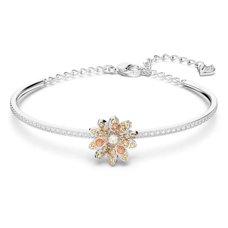 SWAROVSKI – BRACCIALE DONNA – Bracciale rigido Eternal Flower Fiore, Mix di placcature