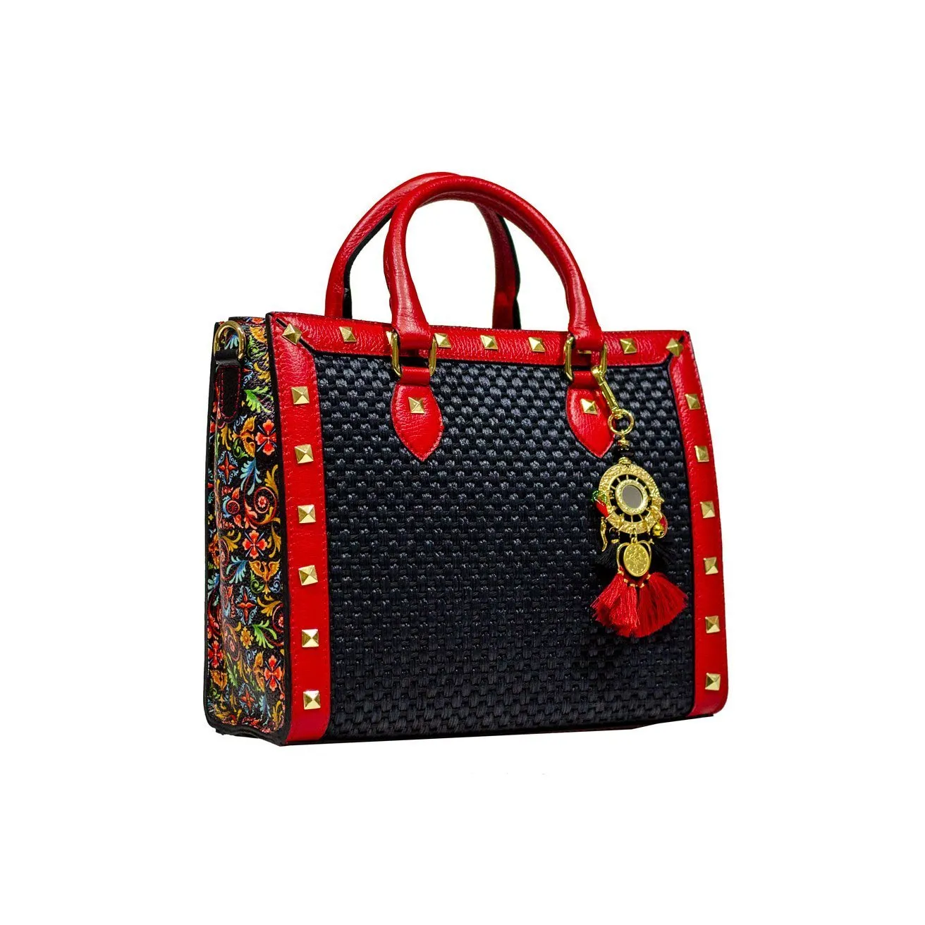 Small Shopping Bag Busy Rock Ammia - Scaramanzia - Paglia Nera