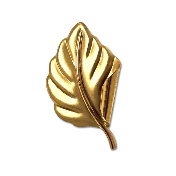Spilla Oro Giallo UNOAERRE Foglia