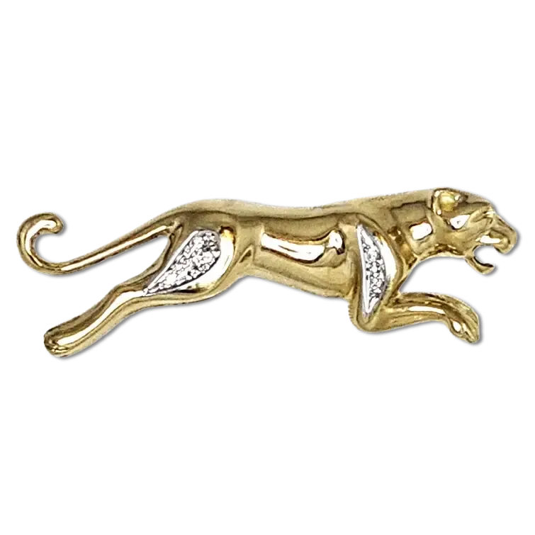 Spilla Pantera Oro e Diamanti, Ispirata a Cartier