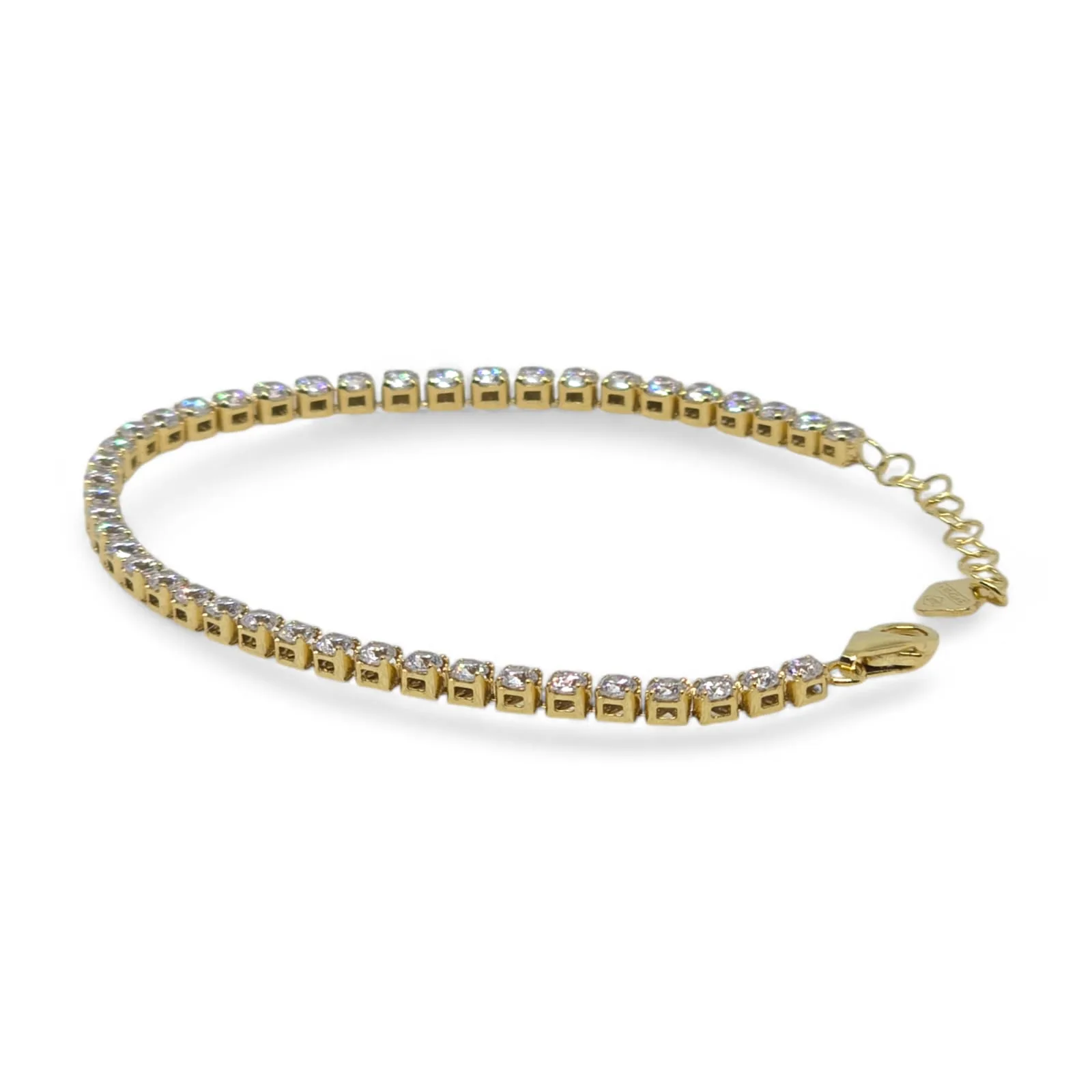 Bracciale tennis bambino in oro 9kt con zirconi bianchi Igold
