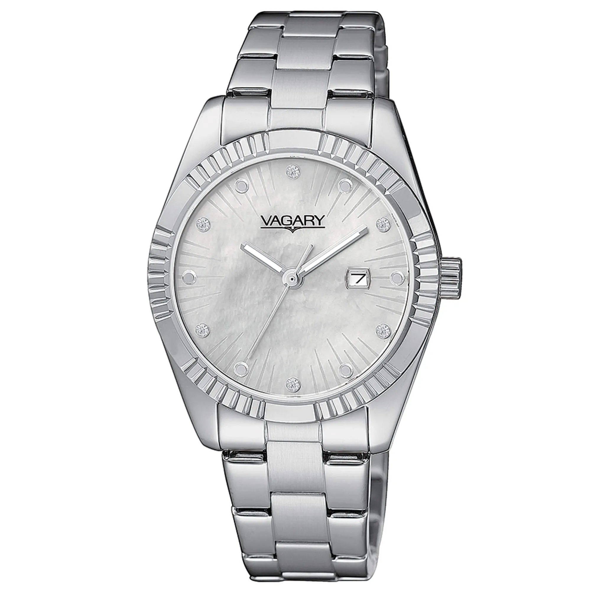 OROLOGIO VAGARY TIMELESS LADY 31 MM MADREPARLA CON CRISTALLI - IU2-219-13
