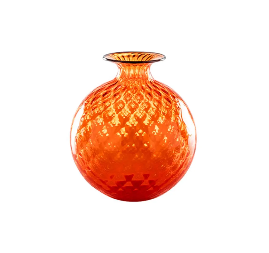 VENINI MONOFIORE BALLOTON ARANCIO FILO INDACO FO310029000F0A9N