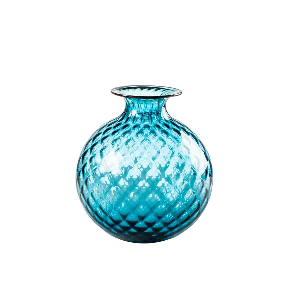 Venini Vaso Monofiore Balloton Aqcuamare